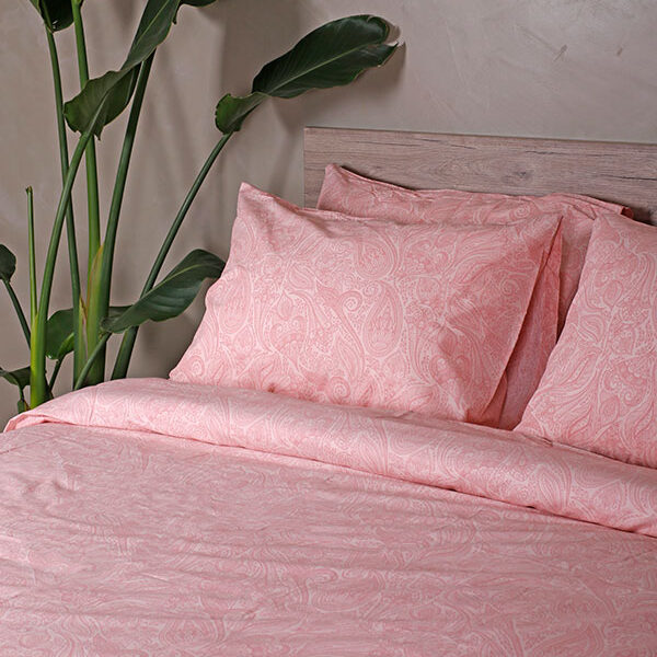 Σετ Σεντόνια Cotton Feelings 2040 Pink Διπλό με λάστιχο (150×205+30) shopinhome shopinhome