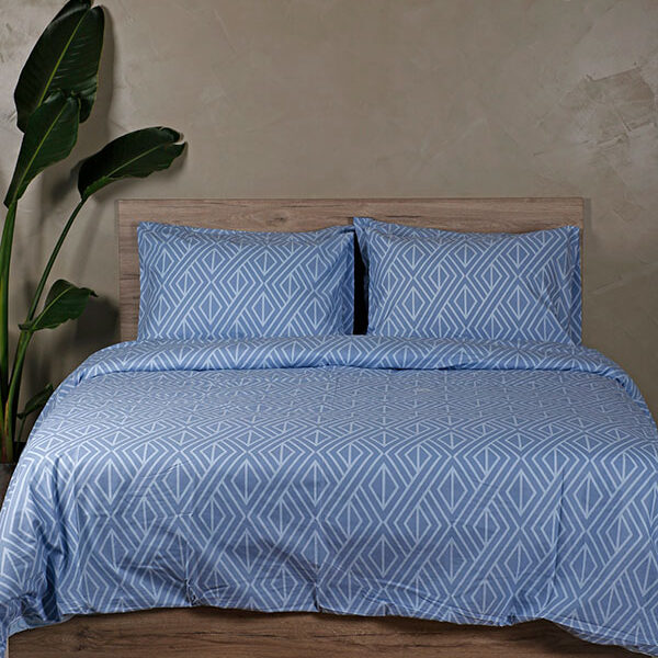 Σετ Σεντόνια Cotton Feelings 2042 Blue King Size (260×270) shopinhome shopinhome