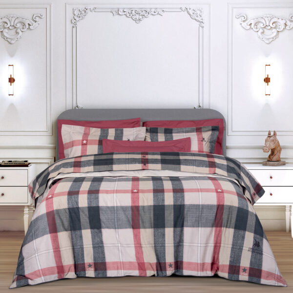 GREENWICH POLO CLUB ΠΑΠΛΩΜΑΤΟΘΗΚΗ ΣΕΤ ΥΠΕΡΔΙΠΛH 2194 ΓΚΡΙ, ΚΟΚΚΙΝΟ, ΜΠΕΖ shopinhome shopinhome