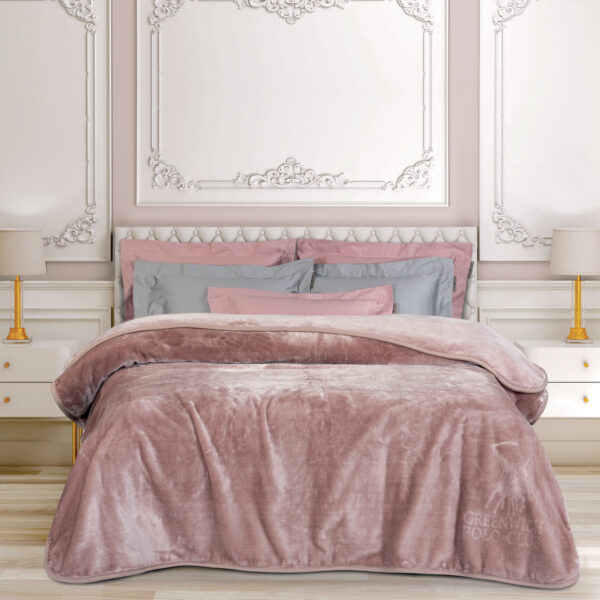 GREENWICH POLO CLUB ΚΟΥΒΕΡΤΑ VELOUR ΜΟΝΗ 3469 NUDE shopinhome shopinhome