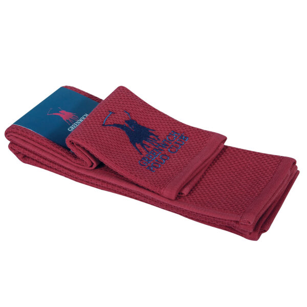 GREENWICH POLO CLUB ΠΕΤΣΕΤΕΣ ΚΟΥΖΙΝΑΣ ΣΕΤ 2TMX 40Χ60 2802 ΚΟΚΚΙΝΟ shopinhome shopinhome