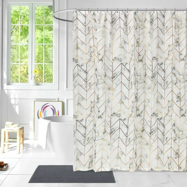 LINO ΚΟΥΡΤΙΝΑ ΜΠΑΝΙΟΥ MARMOR 180X200 shopinhome shopinhome