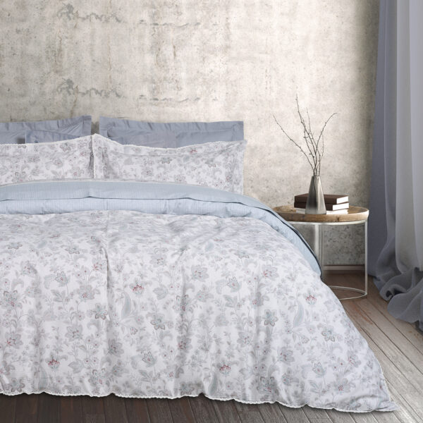 DAS HOME ΠΑΠΛΩΜΑΤΟΘΗΚΗ ΣΕΤ ΥΠΕΡΔΙΠΛΗ PRESTIGE 1684 BORDEAUX, GREEN, GREY shopinhome shopinhome