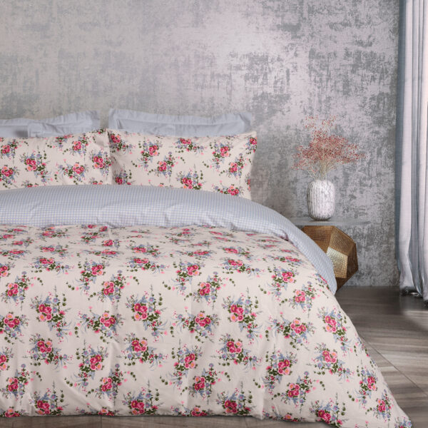 DAS HOME ΣΕΤ ΠΑΠΛΩΜΑΤΟΘΗΚΗ ΥΠΕΡΔΙΠΛΗ HAPPY 9647 BEIGE, BLUE, PINK shopinhome shopinhome