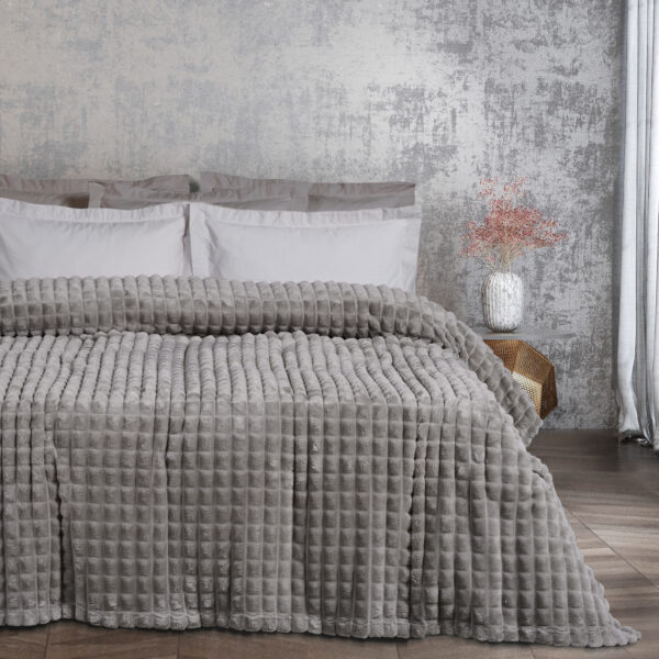 DAS HOME ΚΟΥΒΕΡΤΑ FLEECE 220Χ240 1359 GREY shopinhome shopinhome