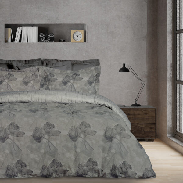 DAS HOME ΣΕΤ ΣΕΝΤΟΝΙΑ ΜΟΝΑ ΜΕ ΛΑΣΤΙΧΟ CASUAL 5421 GREY shopinhome shopinhome