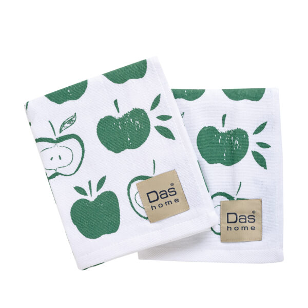 DAS HOME ΣΕΤ ΠΟΤΗΡΟΠΑΝΑ 2ΤΜΧ 40Χ60 0739 GREEN, WHITE shopinhome shopinhome