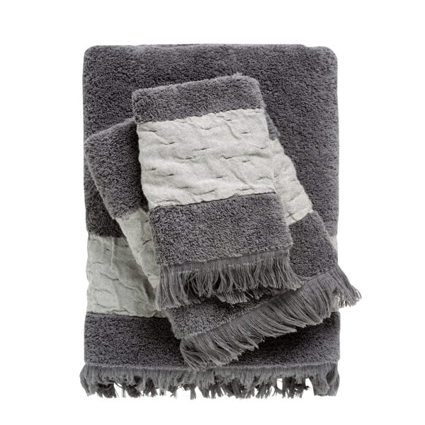 DAS HOME ΣΕΤ ΠΕΤΣΕΤΕΣ 3ΤΕΜΑΧΙΑ DAILY 0746 DARK GREY shopinhome shopinhome