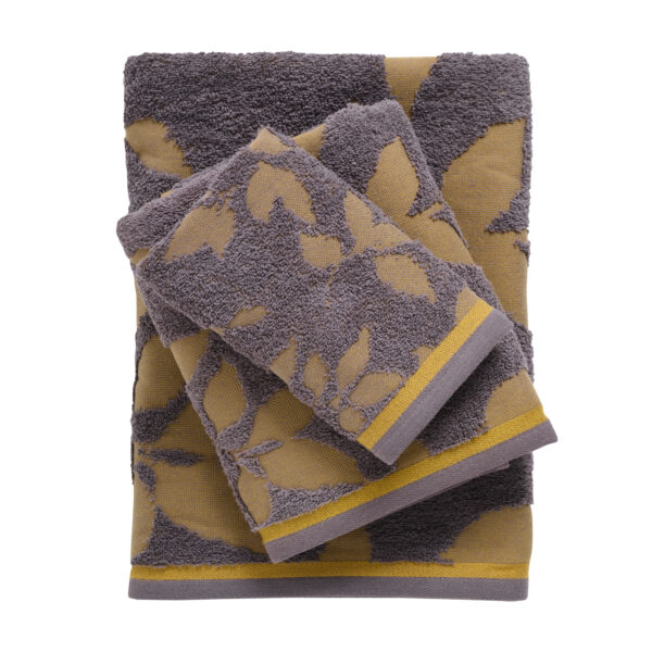 DAS HOME ΣΕΤ ΠΕΤΣΕΤΕΣ 3ΤΕΜΑΧΙΩΝ DAILY 0754 ANTRAKITE, YELLOW shopinhome shopinhome