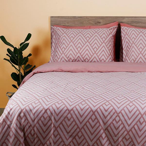 Παπλωματοθήκη Cotton Feelings 2036 Pink Υπέρδιπλη (230×250) shopinhome shopinhome