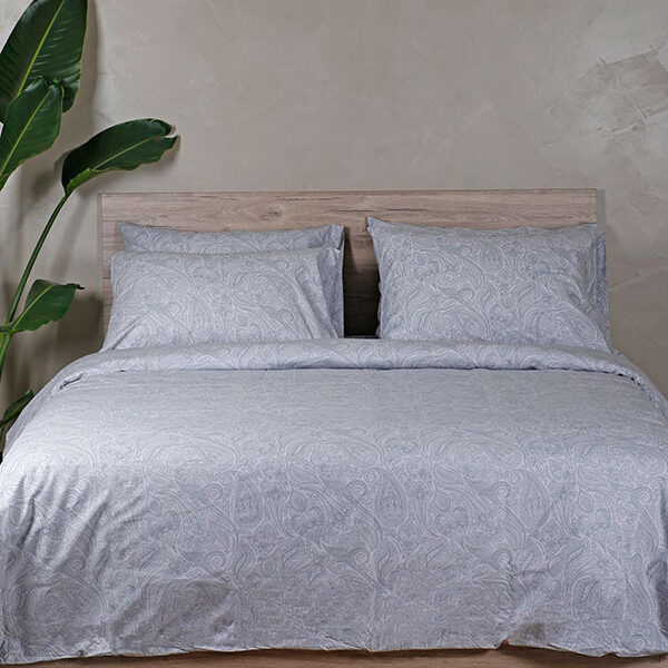 Παπλωματοθήκη Cotton Feelings 2040 Grey Υπέρδιπλη (230×250) shopinhome shopinhome