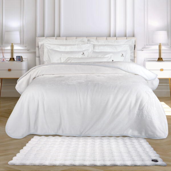 GREENWICH POLO CLUB ΧΑΛΙ 75X140 FAUX FUR 3111 WHITE shopinhome shopinhome