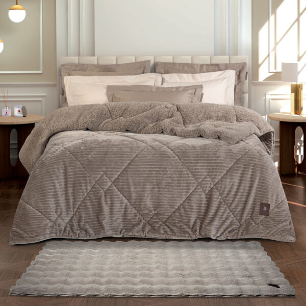 GREENWICH POLO CLUB ΧΑΛΙ 75X200 FAUX FUR 3110 BEIGE shopinhome shopinhome