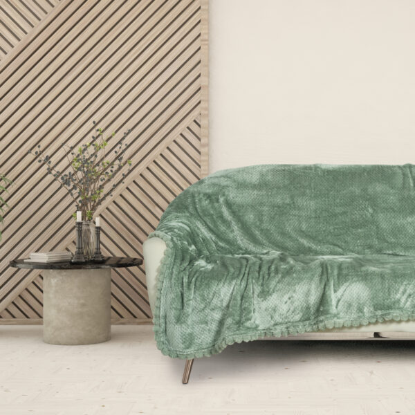 DAS HOME ΚΟΥΒΕΡΤΑ FLEECE 130Χ170 1184 DARK MINT shopinhome shopinhome