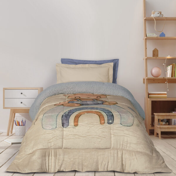 DAS KIDS ΚΟΥΒΕΡΤΟΠΑΠΛΩΜΑ 160Χ220 4925 BEIGE, GREY shopinhome shopinhome