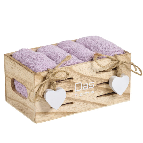 DAS HOME ΣΕΤ ΠΕΤΣΕΤΕΣ 4ΤΕΜΑΧΙΩΝ SOFT 4007 LILAC shopinhome shopinhome