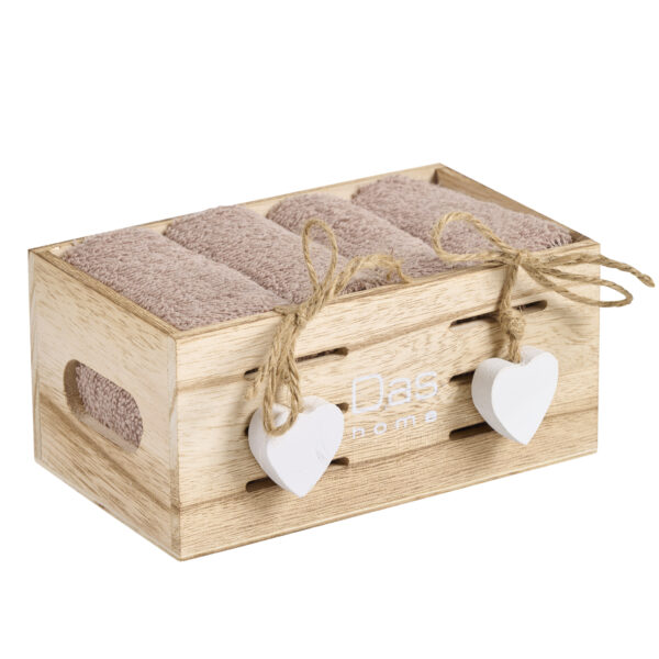 DAS HOME ΣΕΤ ΠΕΤΣΕΤΕΣ 4ΤΕΜΑΧΙΩΝ SOFT 4008 TAUPE shopinhome shopinhome
