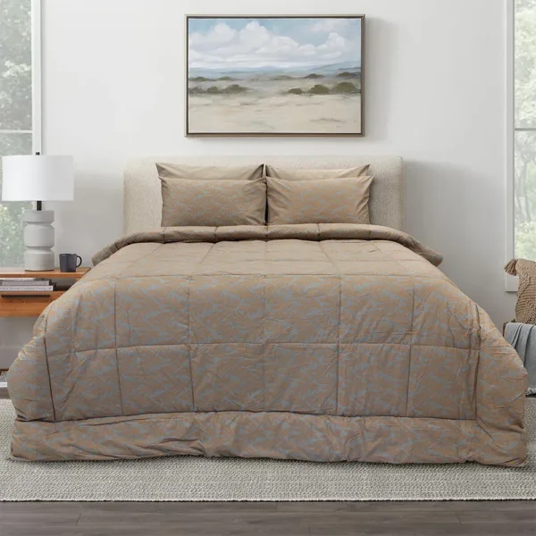 LINO ΠΑΠΛΩΜΑ LEAFY CORAL 220X240 shopinhome shopinhome