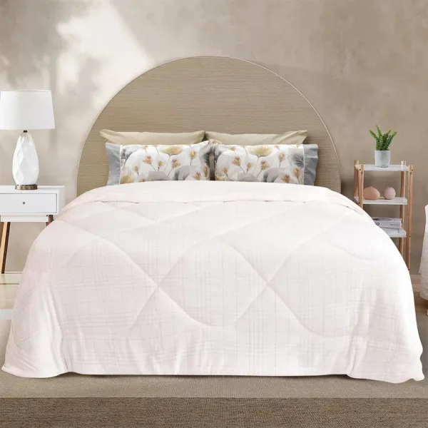 LINO ΚΟΥΒΕΡΤΟΠΑΠΛΩΜΑ DANIA ECRU 220X240 shopinhome shopinhome