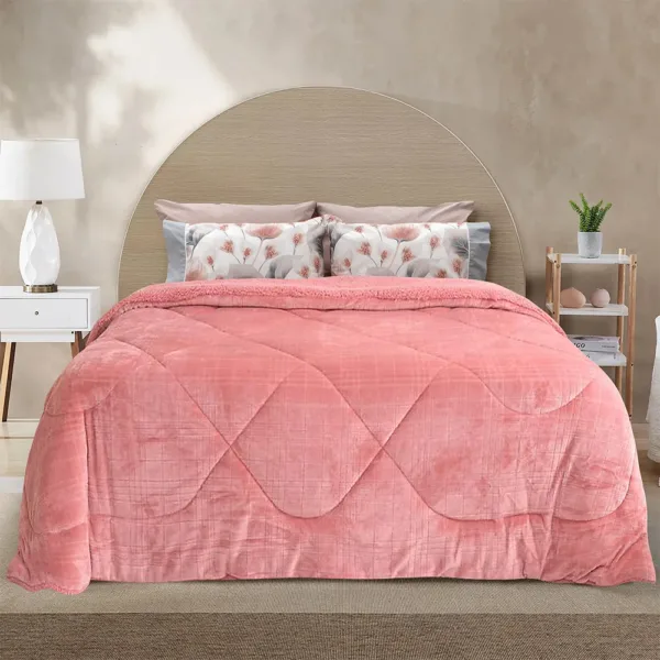 LINO ΚΟΥΒΕΡΤΟΠΑΠΛΩΜΑ DANIA OLD PINK 220X240 shopinhome shopinhome