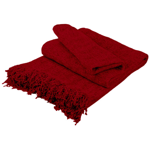 Ριχτάρι Σενίλ Red Μονοθέσιο shopinhome shopinhome