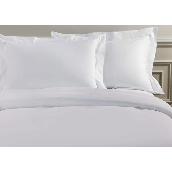 Σετ Σεντόνια Satin μονόχρωμα White King Size (270×280) shopinhome shopinhome