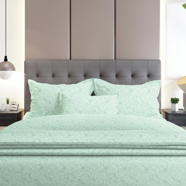 Σετ Σεντόνια Flannel 2040 Aqua Διπλό με λάστιχο (150×205+30) shopinhome shopinhome