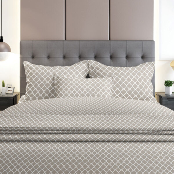Σετ Σεντόνια Flannel 530 Grey Διπλό (200×260) shopinhome shopinhome