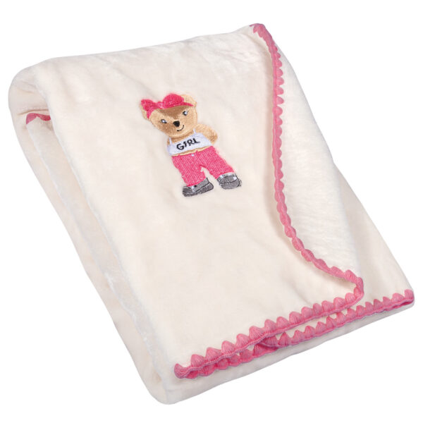GREENWICH POLO CLUB ΚΟΥΒΕΡΤΑ VELOUR 80X110 ΒΑΒΥ 8839 IVORY, PINK shopinhome shopinhome