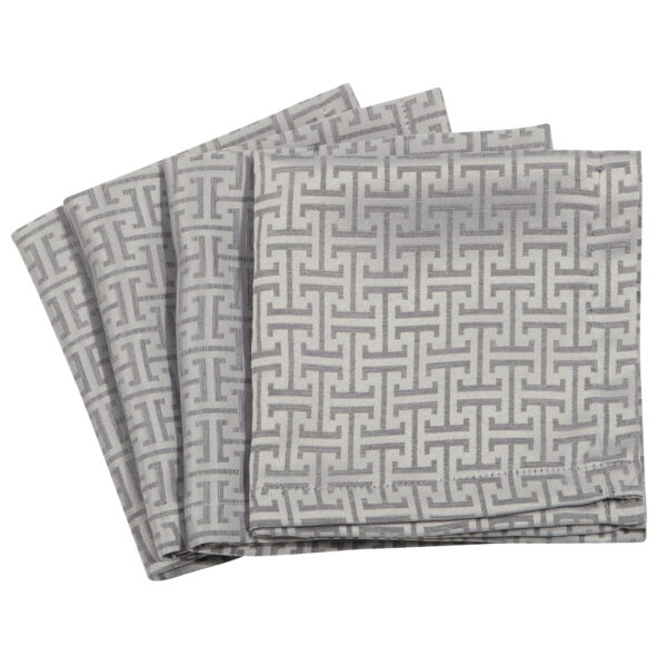 GREENWICH POLO CLUB ΣΕΤ ΠΕΤΣΕΤΕΣ ΦΑΓΗΤΟΥ 40Χ40 3005 GREY shopinhome shopinhome