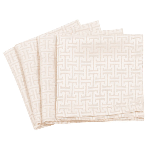 GREENWICH POLO CLUB ΣΕΤ ΠΕΤΣΕΤΕΣ ΦΑΓΗΤΟΥ 40Χ40 3009 IVORY shopinhome shopinhome