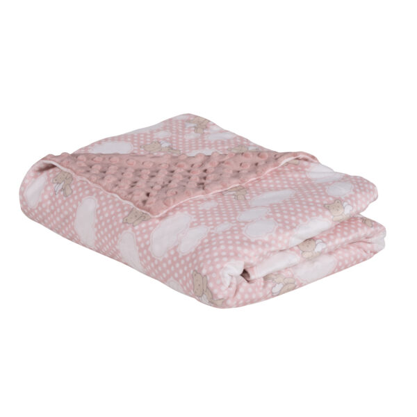 DAS BABY ΚΟΥΒΕΡΤΑ FLEECE 75X100 RELAX 4902 PINK shopinhome shopinhome