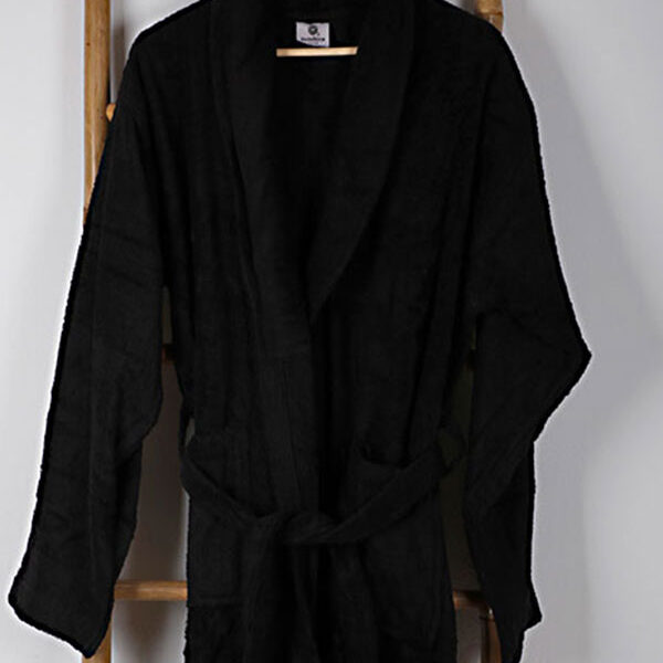 Μπουρνούζι Sato Black Large shopinhome shopinhome