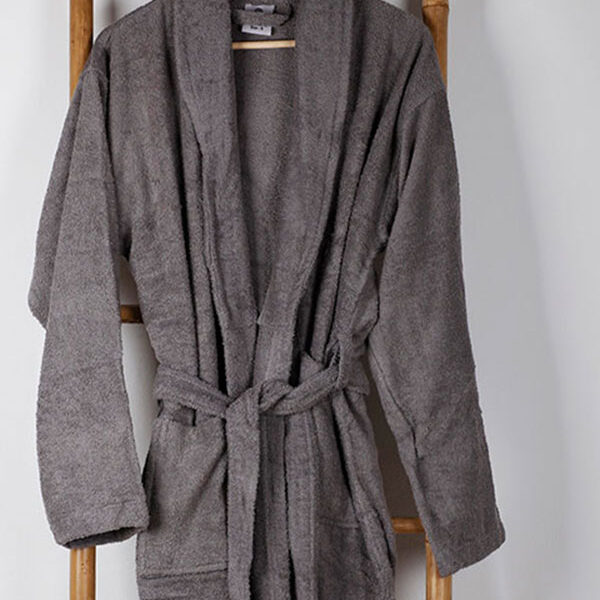 Μπουρνούζι Sato Grey Large shopinhome shopinhome