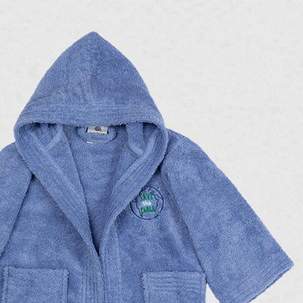 Μπουρνούζι Παιδικό Eco Blue Ηλικία 6-8 shopinhome shopinhome