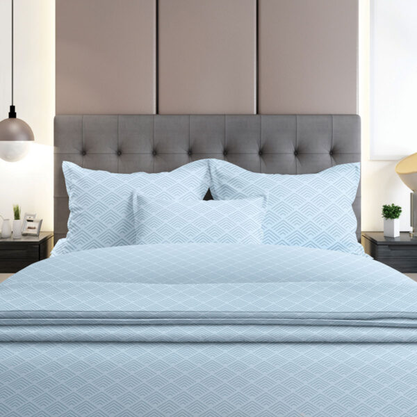 Σετ Σεντόνια Flannel 2048 Blue Διπλό (200×260) shopinhome shopinhome
