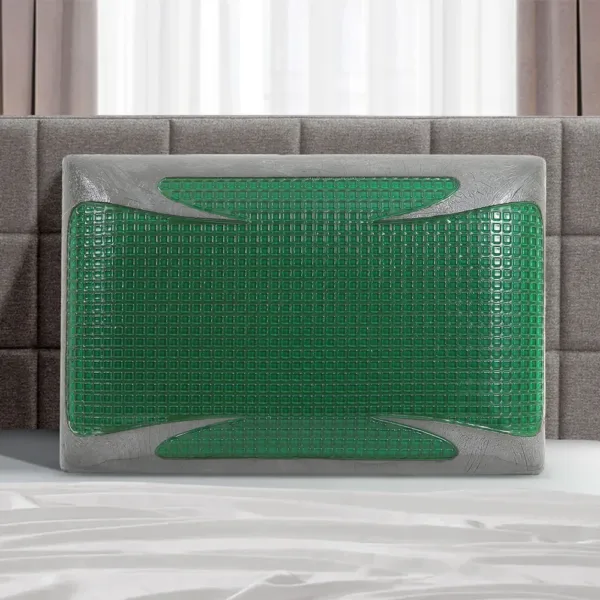 LINO ΜΑΞΙΛΑΡΙ ΥΠΝΟΥ GREEN BUBBLE GEL PILLOW 60X40+13 shopinhome shopinhome