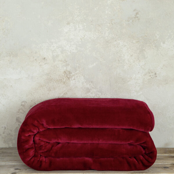 Nima Home Κουβέρτα Βελουτέ Μονή 160×220 Coperta – Red Κόκκινο shopinhome shopinhome