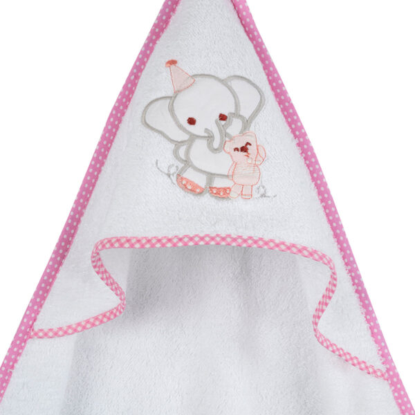Κάπα κεντητή Elephant Pink 75×75 shopinhome shopinhome