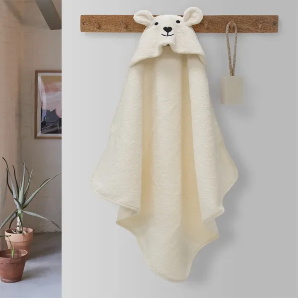 LINO ΚΑΠΑ LOVEBEAR ECRU 75X75 shopinhome shopinhome