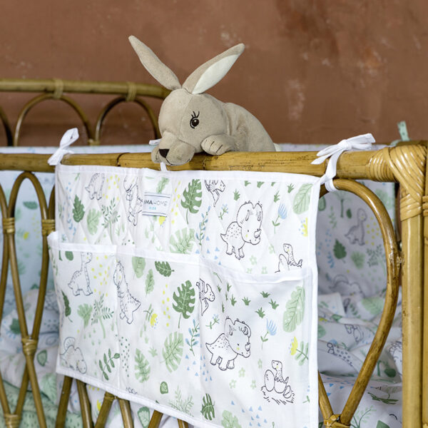 Nima Bebe Βρεφική θήκη οργάνωσης 60×30 – Baby T-Rex Λευκό, Πράσινο shopinhome shopinhome