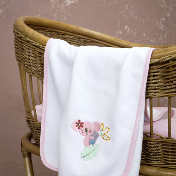 NIMA Bebe Κουβέρτα 4 Εποχών 110×140 – Sweetland Λευκό shopinhome shopinhome