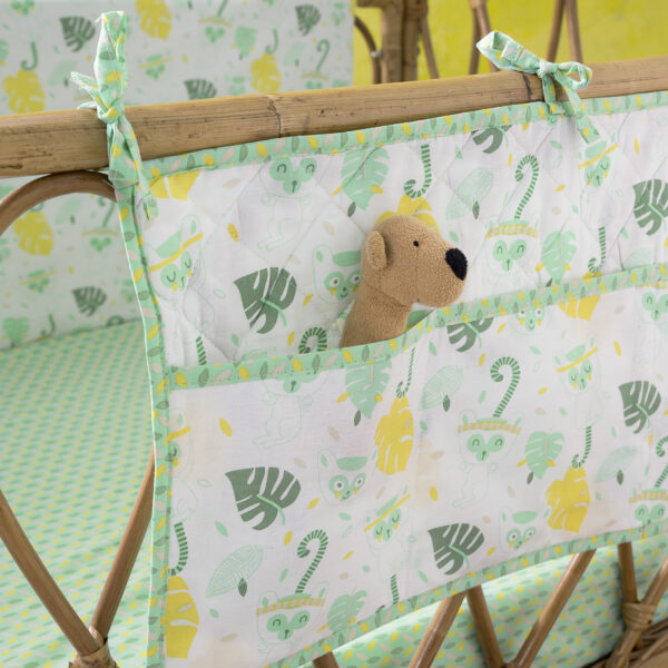 Nima Bebe Βρεφική θήκη οργάνωσης 60×30 – Akunga Πράσινο, Κίτρινο shopinhome shopinhome