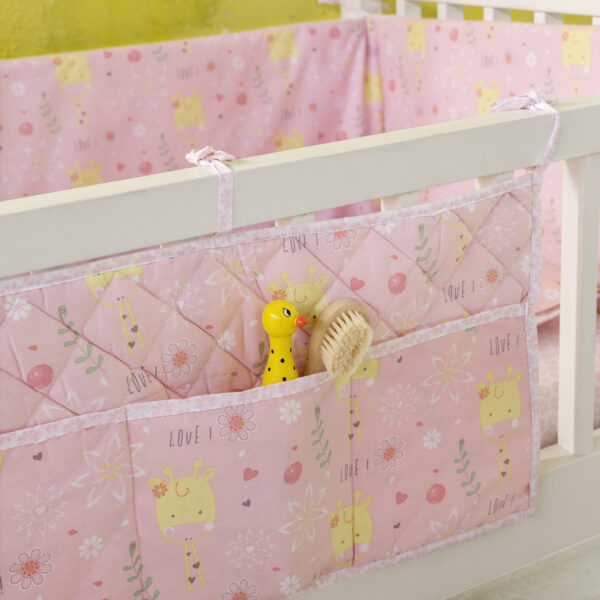 Nima Bebe Βρεφική θήκη οργάνωσης 60×30 – Giraffe Love Ροζ shopinhome shopinhome