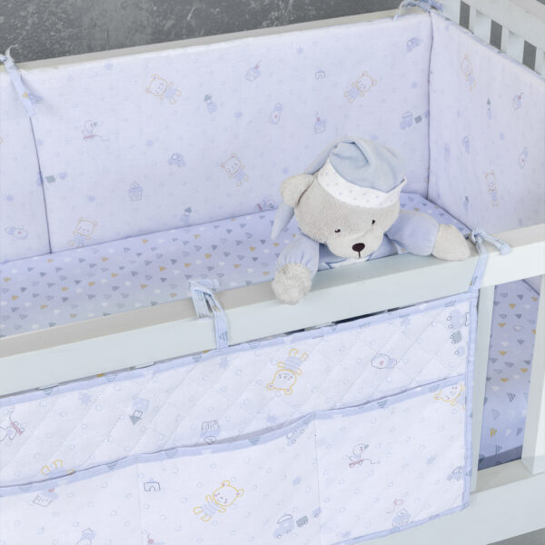 Nima Bebe Βρεφική θήκη οργάνωσης 60×30 – Muffy Γκρι, Λευκό shopinhome shopinhome