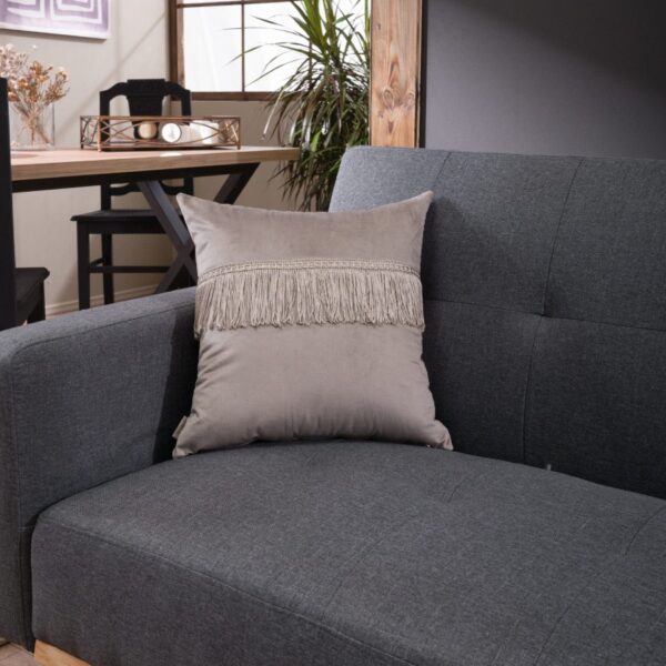 Μαξιλαροθήκη Velvet 07 Με Κρόσι – 30x50cm με γέμιση shopinhome shopinhome