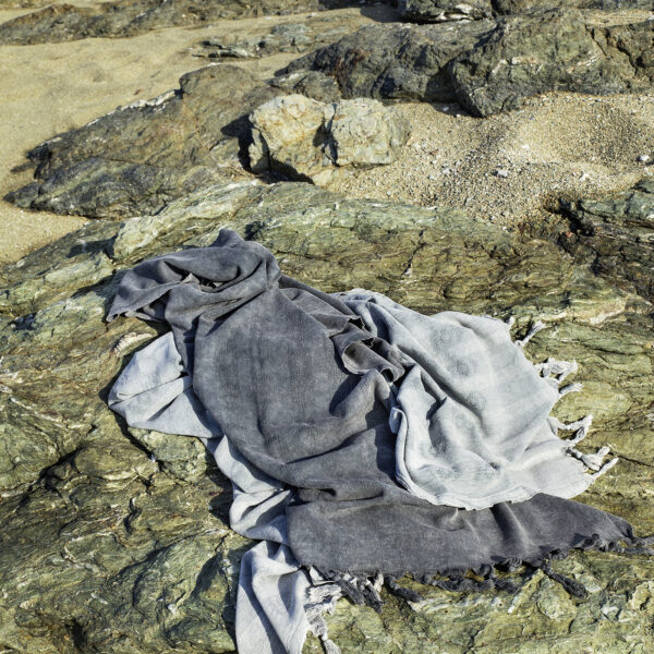 Nima Home Πετσέτα/Παρεό 95×150 – Argos Dark Gray Μαύρο shopinhome shopinhome