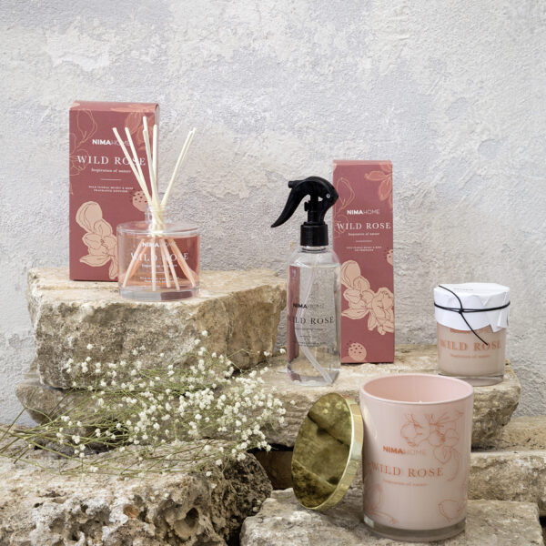 NIMA Home Αρωματικό Κερί 160gr – Wild Rose Deco shopinhome