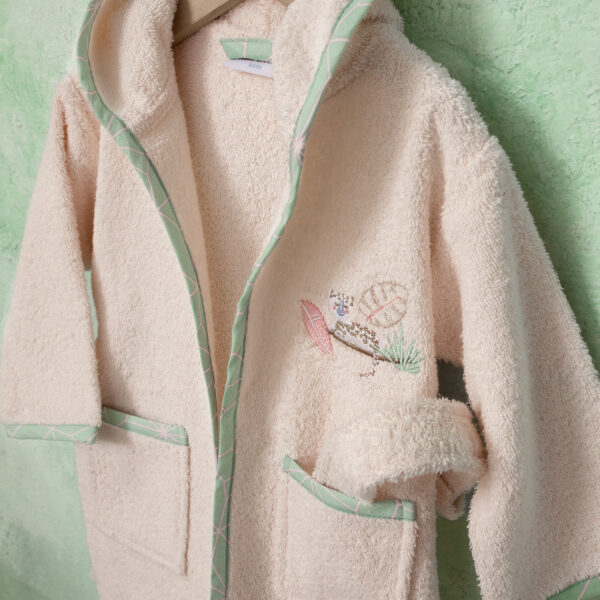 NIMA Bebe Μπουρνούζι – No 1/2 – Little Paradise Ροζ shopinhome shopinhome