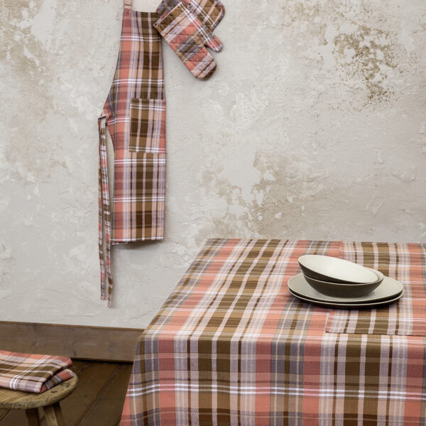 Nima Home Τραπεζομάντηλο 150×220 – Dakota Μπεζ, Καφέ shopinhome shopinhome